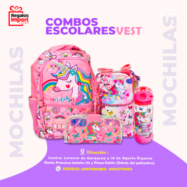 Combo Mochila niña - Imagen 3